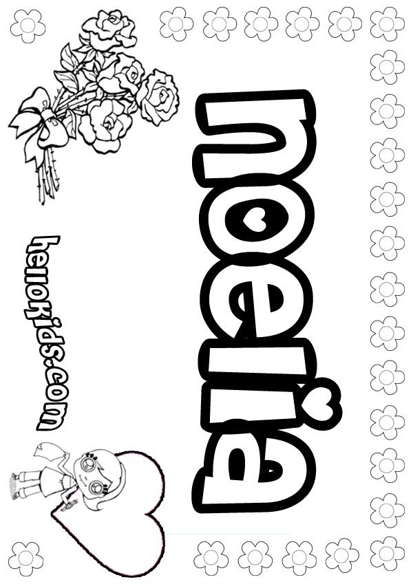 Noelia coloring pages - Hellokids.com