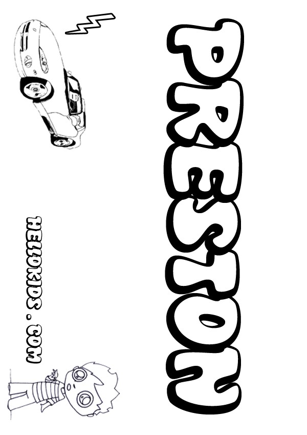 Preston Merch Coloring Page Coloring Pages