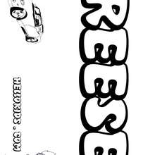 Reese - Coloring page - NAME coloring pages - BOYS NAME coloring pages - Boys names starting with R or S coloring posters