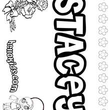 Stacey - Coloring page - NAME coloring pages - GIRLS NAME coloring pages - S girls names coloring posters