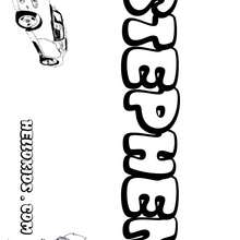 Stephen - Coloring page - NAME coloring pages - BOYS NAME coloring pages - Boys names starting with R or S coloring posters