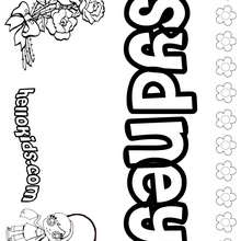 Sydney - Coloring page - NAME coloring pages - GIRLS NAME coloring pages - S girls names coloring posters