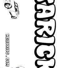 Tarick - Coloring page - NAME coloring pages - BOYS NAME coloring pages - T to Z boys names coloring posters