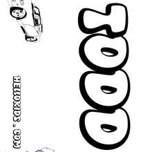 Todd - Coloring page - NAME coloring pages - BOYS NAME coloring pages - T to Z boys names coloring posters