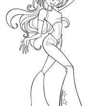 Bloom dancing coloring page