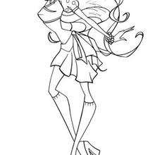 Bloom from the Winx Club - Coloring page - GIRL coloring pages - WINX CLUB coloring pages - BLOOM coloring pages