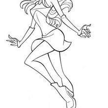 Fairy Winx Bloom coloring page