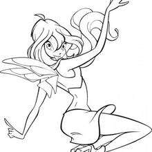 Fairy Bloom coloring sheet - Coloring page - GIRL coloring pages - WINX CLUB coloring pages - BLOOM coloring pages