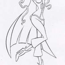 Darcy the dark one - Coloring page - GIRL coloring pages - WINX CLUB coloring pages