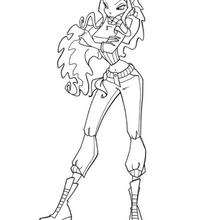 Layla the winx club fairy - Coloring page - GIRL coloring pages - WINX CLUB coloring pages - LAYLA coloring pages