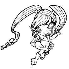 The little fairy - Coloring page - GIRL coloring pages - WINX CLUB coloring pages