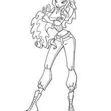 Princess Layla coloring page - Coloring page - GIRL coloring pages - WINX CLUB coloring pages - LAYLA coloring pages