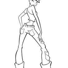 Musa from Winx Club - Coloring page - GIRL coloring pages - WINX CLUB coloring pages - MUSA coloring pages
