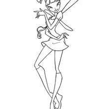 Winx fairy Musa coloring page