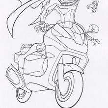 Riven a lone wolf  - Coloring page - GIRL coloring pages - WINX CLUB coloring pages