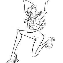 Tecna coloring page - Coloring page - GIRL coloring pages - WINX CLUB coloring pages - TECNA coloring pages