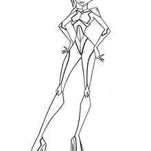 Tecna the smart Winx girl coloring page