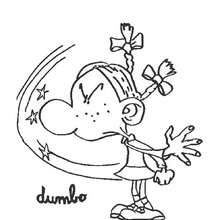 Dumbo - Coloring page - CHARACTERS coloring pages - CARTOON CHARACTERS Coloring Pages - TOOTUFF coloring pages