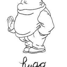 Hugo - Coloring page - CHARACTERS coloring pages - CARTOON CHARACTERS Coloring Pages - TOOTUFF coloring pages