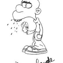 Jean-Claude - Coloring page - CHARACTERS coloring pages - CARTOON CHARACTERS Coloring Pages - TOOTUFF coloring pages