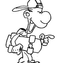 Mark - Coloring page - CHARACTERS coloring pages - CARTOON CHARACTERS Coloring Pages - TOOTUFF coloring pages