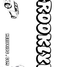 Brooklyn - Coloring page - NAME coloring pages - BOYS NAME coloring pages - B names for Boys free coloring book