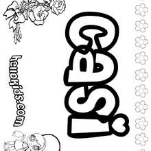 Casi - Coloring page - NAME coloring pages - GIRLS NAME coloring pages - C names for girls coloring sheets
