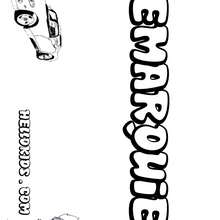 Demarquiez - Coloring page - NAME coloring pages - BOYS NAME coloring pages - D names for Boys coloring book