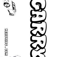 Garry - Coloring page - NAME coloring pages - BOYS NAME coloring pages - Boys names which start with E or F coloring pages