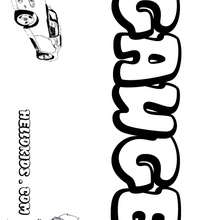 Gauge - Coloring page - NAME coloring pages - BOYS NAME coloring pages - Boys names which start with E or F coloring pages