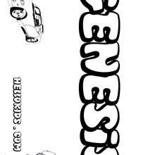 Genesis - Coloring page - NAME coloring pages - BOYS NAME coloring pages - Boys names which start with E or F coloring pages