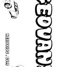 Geovany - Coloring page - NAME coloring pages - BOYS NAME coloring pages - Boys names which start with E or F coloring pages