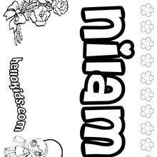 Nilam - Coloring page - NAME coloring pages - GIRLS NAME coloring pages - N names for girls coloring posters