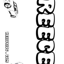 Reece - Coloring page - NAME coloring pages - BOYS NAME coloring pages - Boys names starting with R or S coloring posters