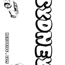 Sydney - Coloring page - NAME coloring pages - BOYS NAME coloring pages - Boys names starting with R or S coloring posters