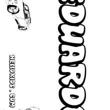Eduardo - Coloring page - NAME coloring pages - BOYS NAME coloring pages - Boys names starting with E or F coloring pages