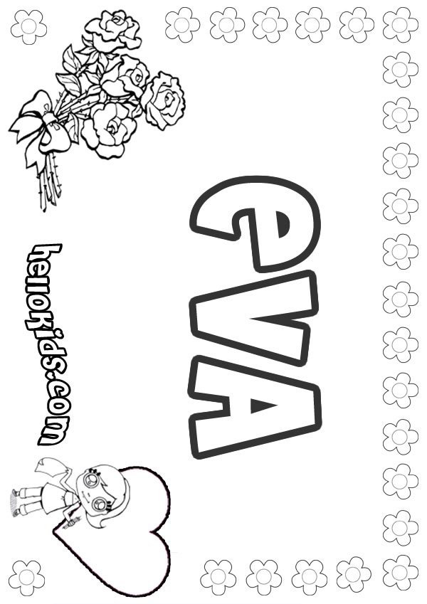Coloring Pages Eva 1