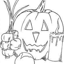 Halloween Pumpkin - Coloring page - HOLIDAY coloring pages - HALLOWEEN coloring pages - HALLOWEEN PUMPKIN coloring pages