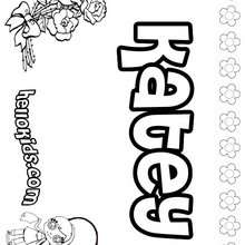 Katey - Coloring page - NAME coloring pages - GIRLS NAME coloring pages - K names for girls coloring posters