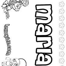 Marla - Coloring page - NAME coloring pages - GIRLS NAME coloring pages - M names for girls coloring posters