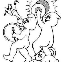 Musician spirits coloring page