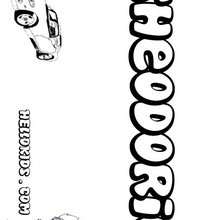 Theodoric - Coloring page - NAME coloring pages - BOYS NAME coloring pages - T to Z boys names coloring posters