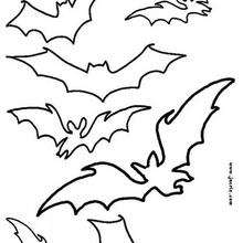 Bats printable stencil