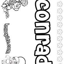 Conrad - Coloring page - NAME coloring pages - GIRLS NAME coloring pages - C names for girls coloring sheets
