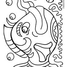 Big fish coloring page - Coloring page - ANIMAL coloring pages - SEA ANIMALS coloring pages - FISH coloring pages