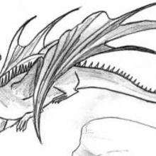 Halloween dragon drawing - Drawing for kids - HOLIDAY illustrations - HALLOWEEN illustrations