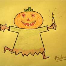 Jack-o-Lantern pumpkin drawing lesson