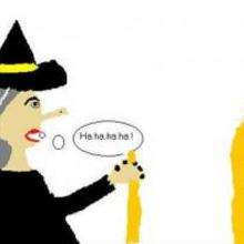 Halloween witch drawing - Drawing for kids - HOLIDAY illustrations - HALLOWEEN illustrations