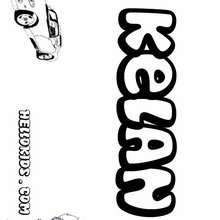 Kelan - Coloring page - NAME coloring pages - BOYS NAME coloring pages - Boys names starting with K or L coloring posters