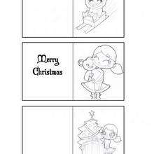 Christmas themed gift labels - Coloring page - HOLIDAY coloring pages - CHRISTMAS coloring pages - Christmas GIFT LABELS coloring pages